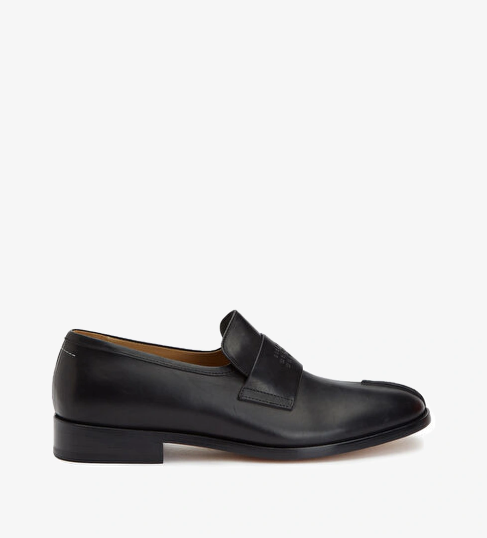 Mm6 Maison Margiela Siyah Logolu Erkek Deri Loafer model görseli