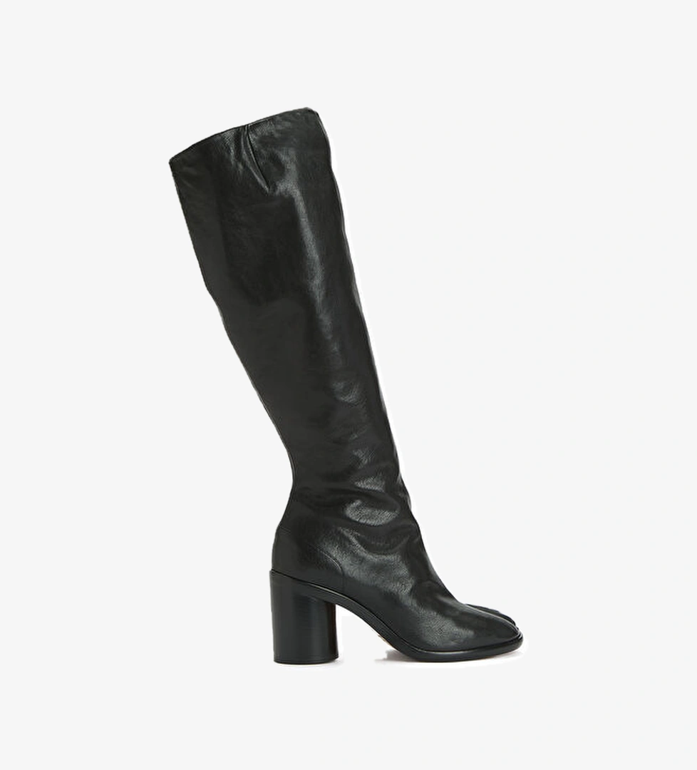 Maison Margiela Tabi Koyu Bordo Kadın Deri Çizme model görseli