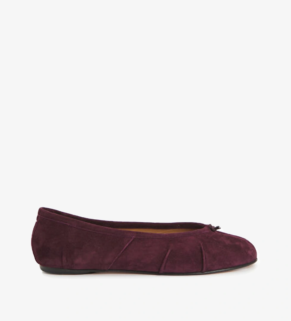 Maison Margiela Tabi Bordo Süet Babet model görseli