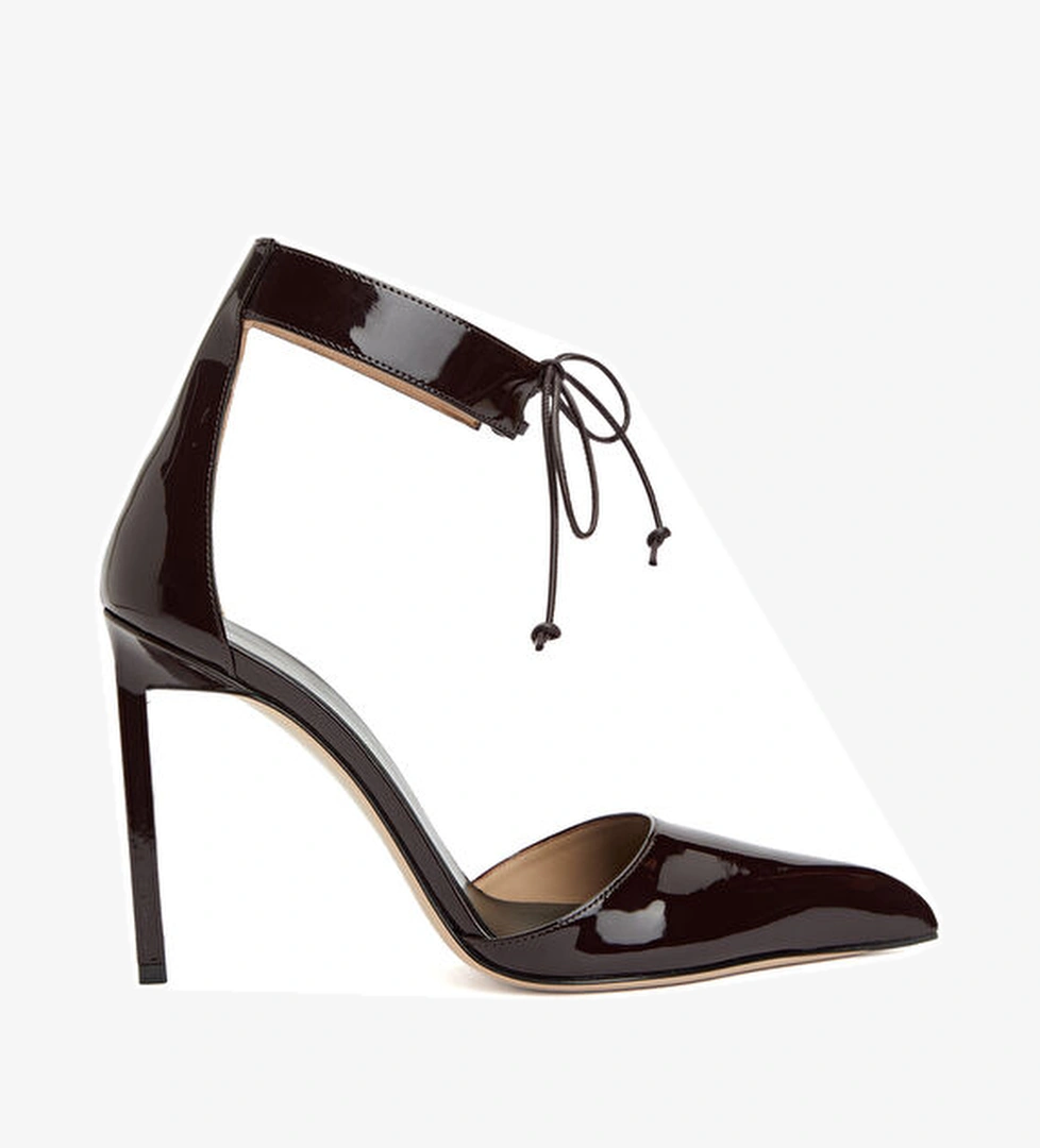 Tom Ford Patent Bordo Deri Topuklu Ayakkabı model görseli