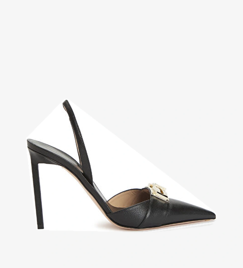 Tom Ford Siyah Deri Topuklu Ayakkabı model görseli