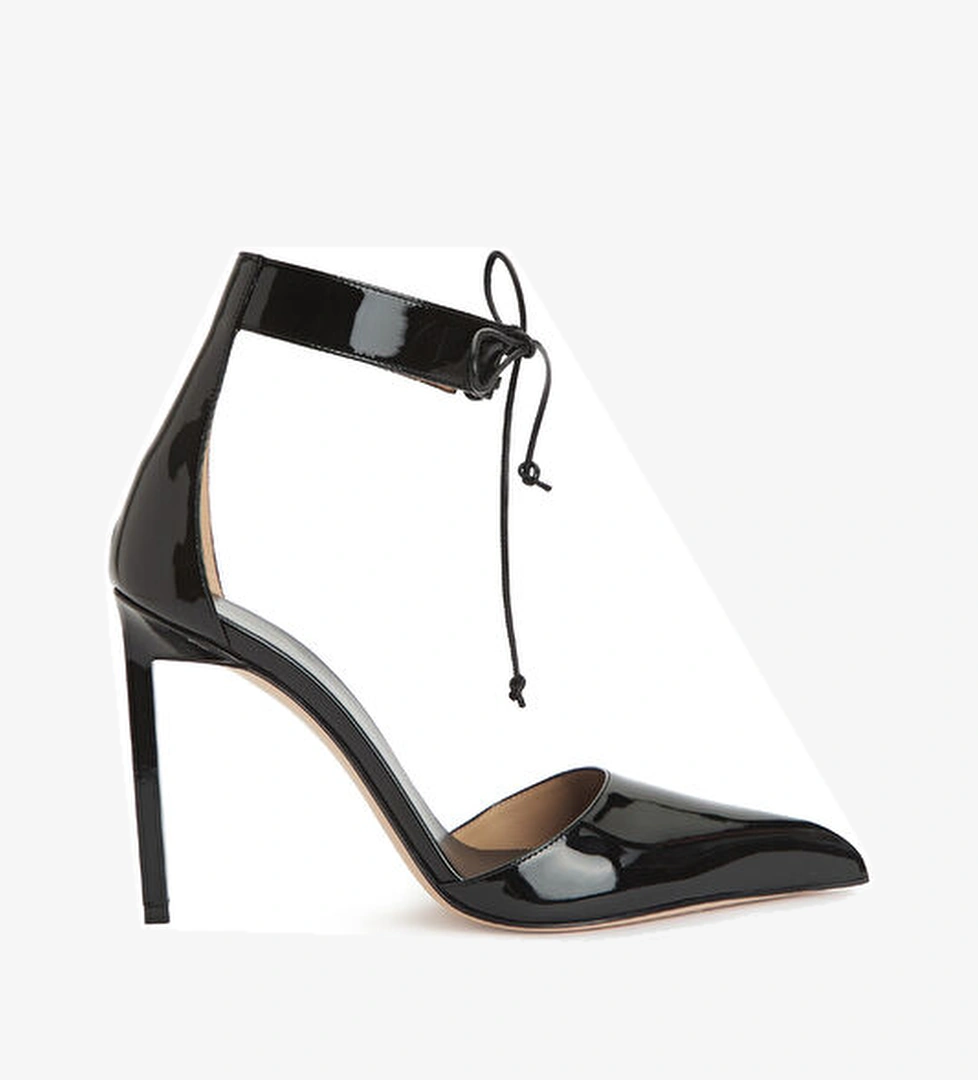 Tom Ford Siyah Rugan Deri Topuklu Ayakkabı model görseli