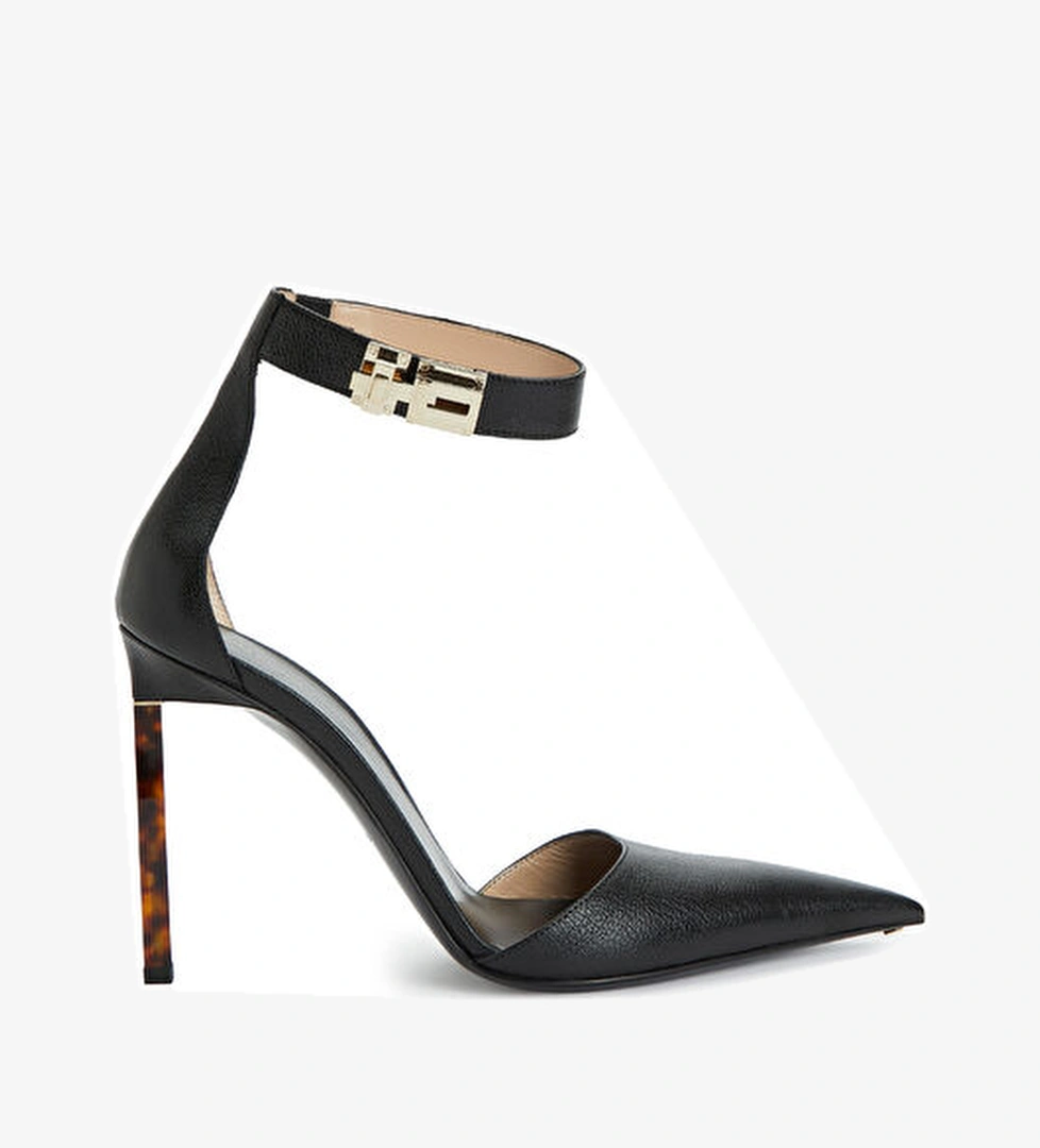 Tom Ford Siyah Deri Topuklu Ayakkabı model görseli