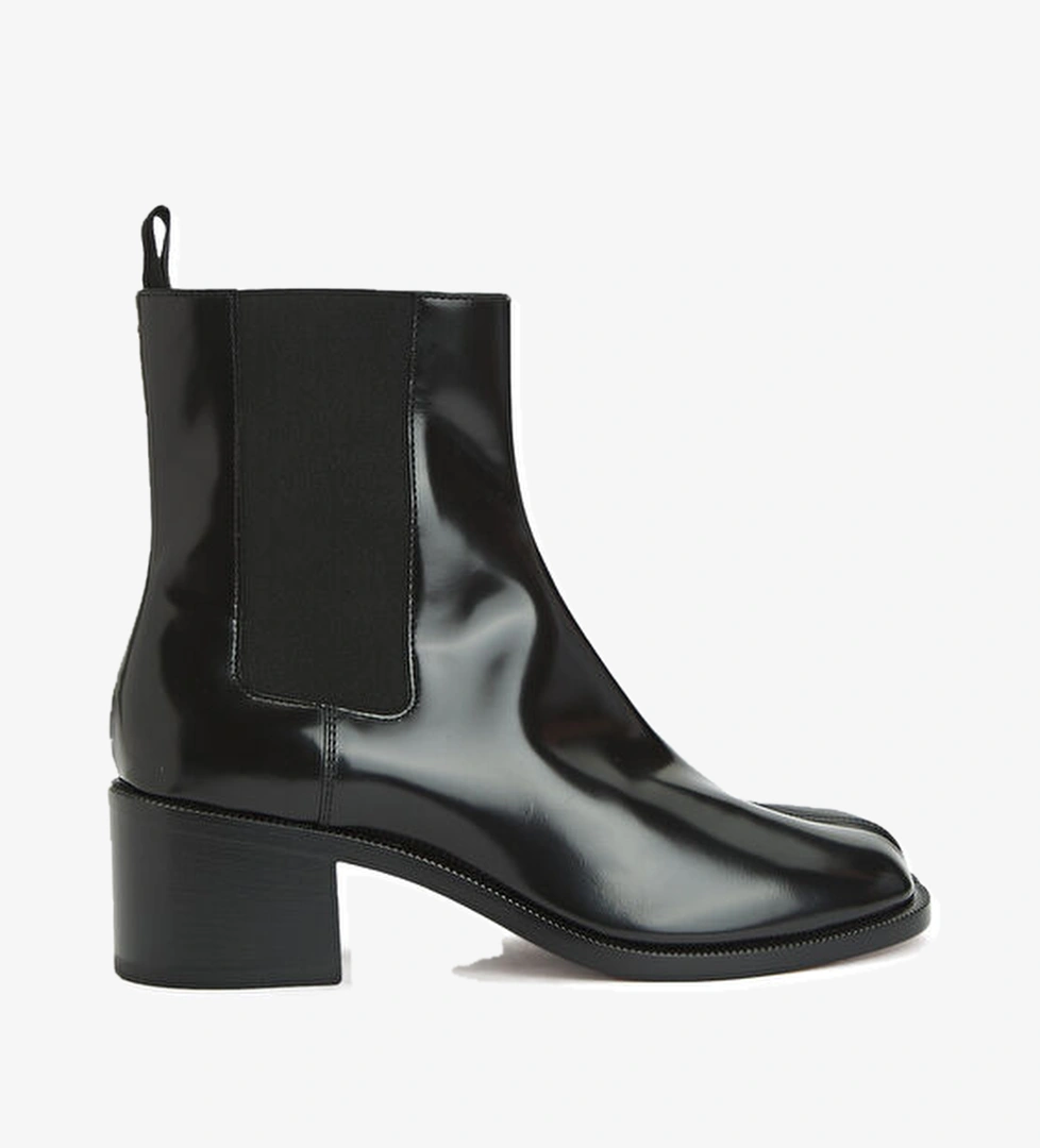 Maison Margiela Tabi Siyah Kadın Deri Bot model görseli