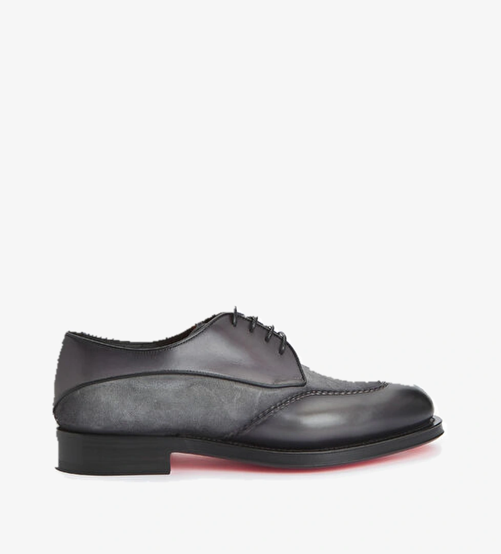 Santoni Colin Gri Erkek Deri Ayakkabı model görseli