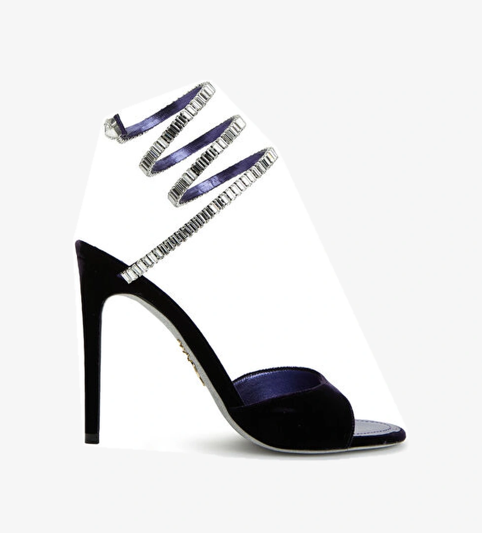 Rene Caovilla Lacivert Kadın Sandalet model görseli