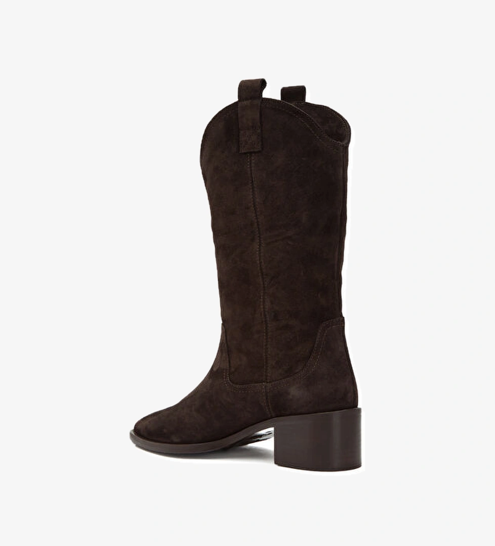 Beymen Club Koyu Kahverengi Kadın Süet Çizme model görseli