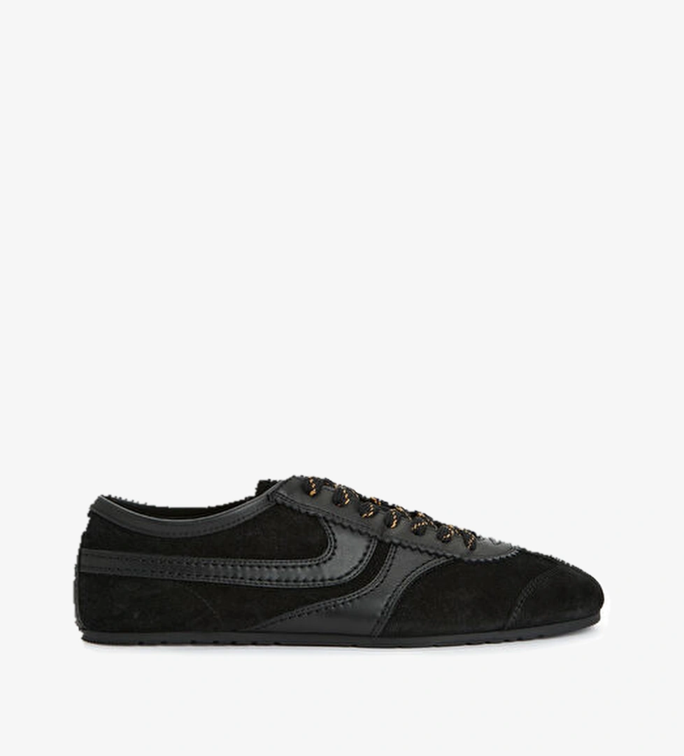 Dries Van Noten Siyah Erkek Süet Sneaker model görseli