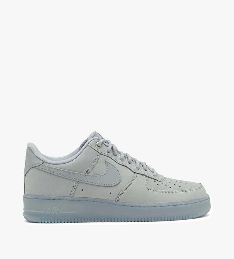 Air Force 1 '07 Gri Erkek Deri Sneaker - Görsel 1