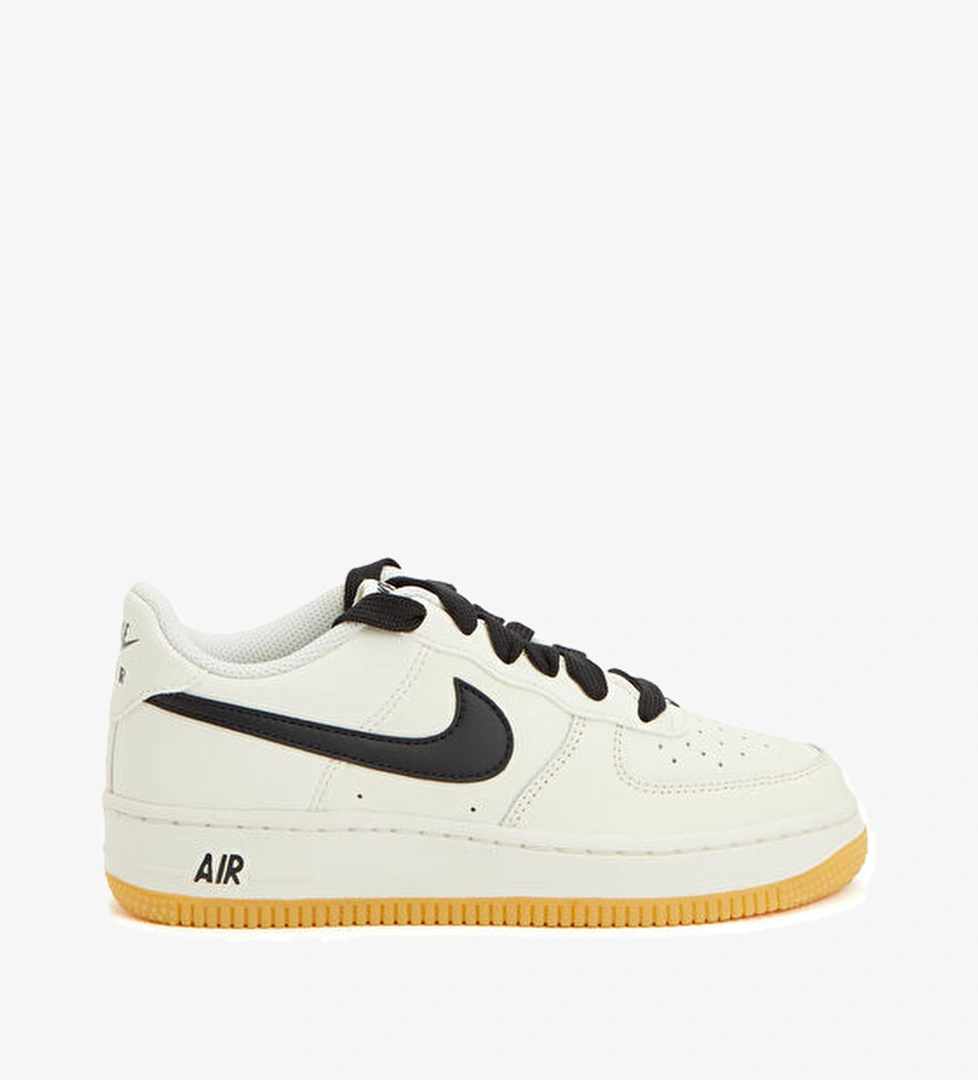 Nike Air Force 1 LV8 3 Siyah Gri Çocuk Deri Sneaker model görseli