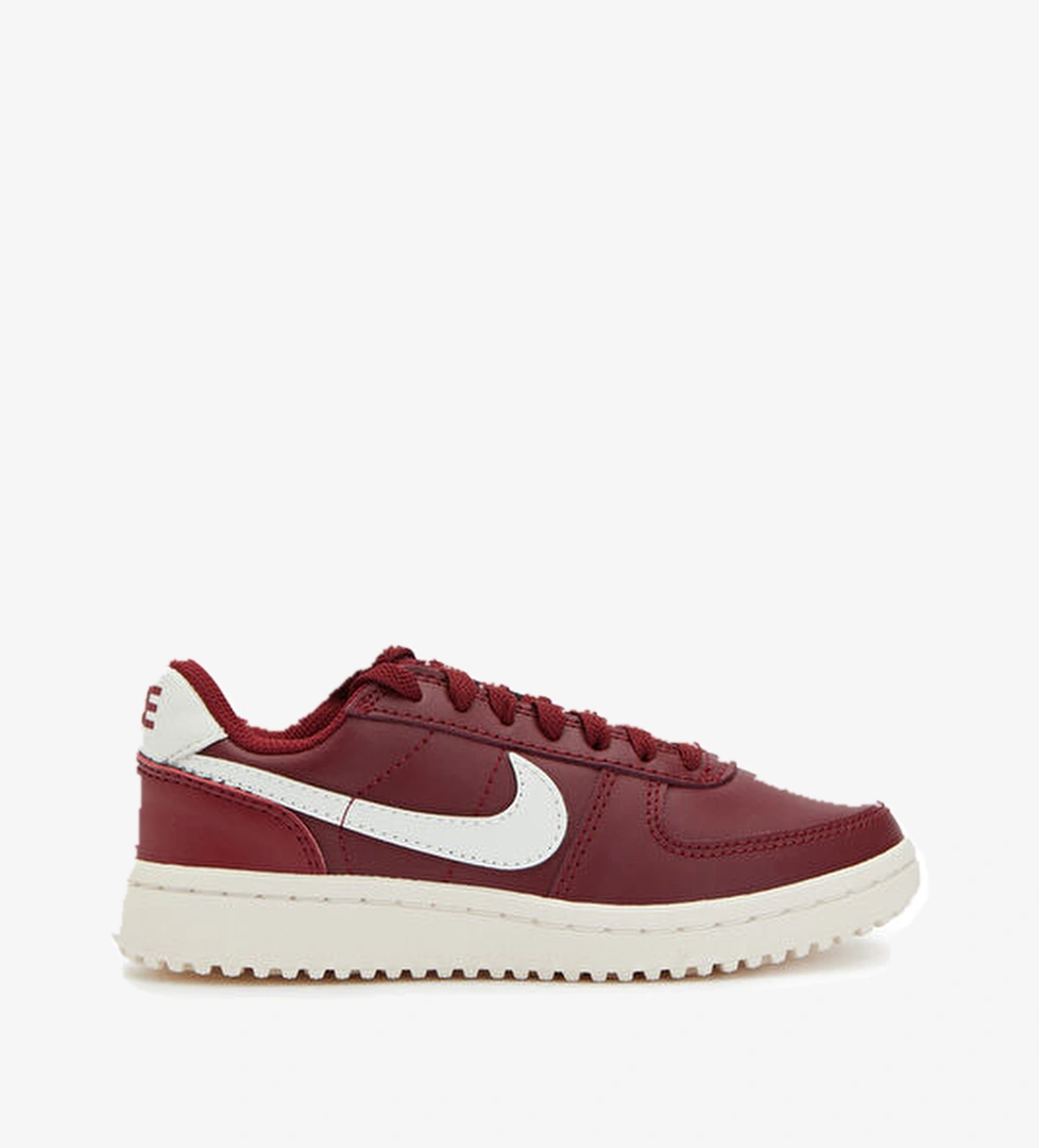 Field General Bordo Çocuk Deri Sneaker - Görsel 1
