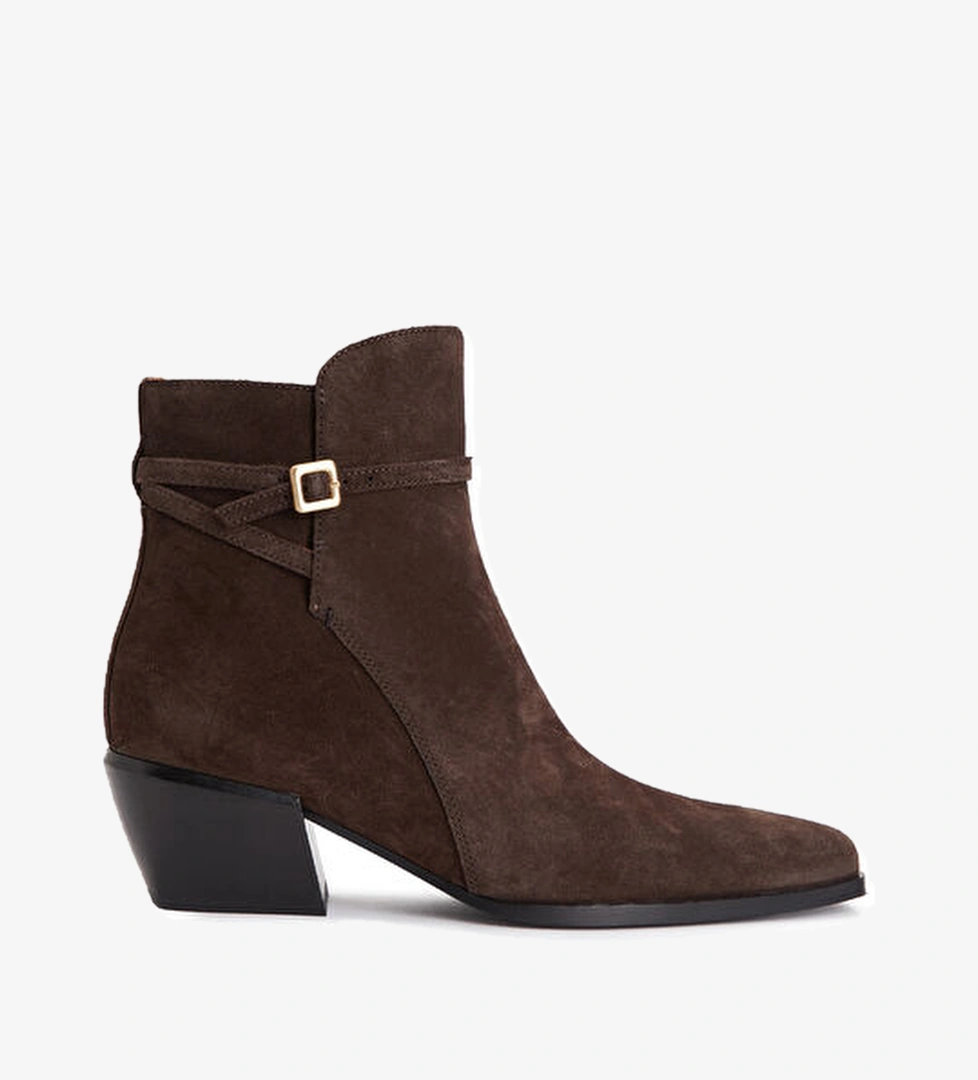 Joni Kahverengi Kadın Deri Bot - Görsel 1