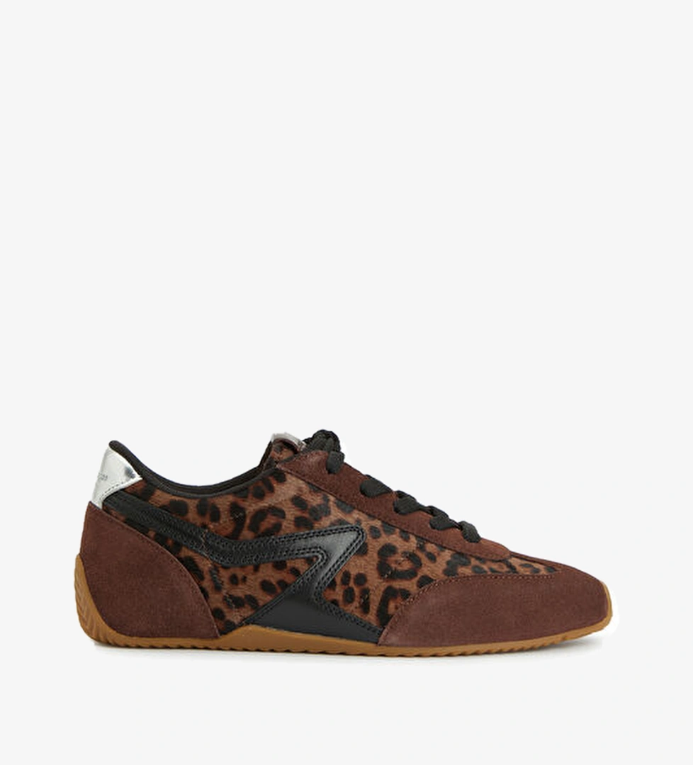 Rag&bone Retro Slim Leopar Desenli Kadın Deri Sneaker model görseli