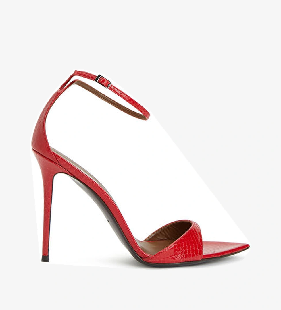 Giuseppe Zanotti Kırmızı Kadın Deri Sandalet model görseli