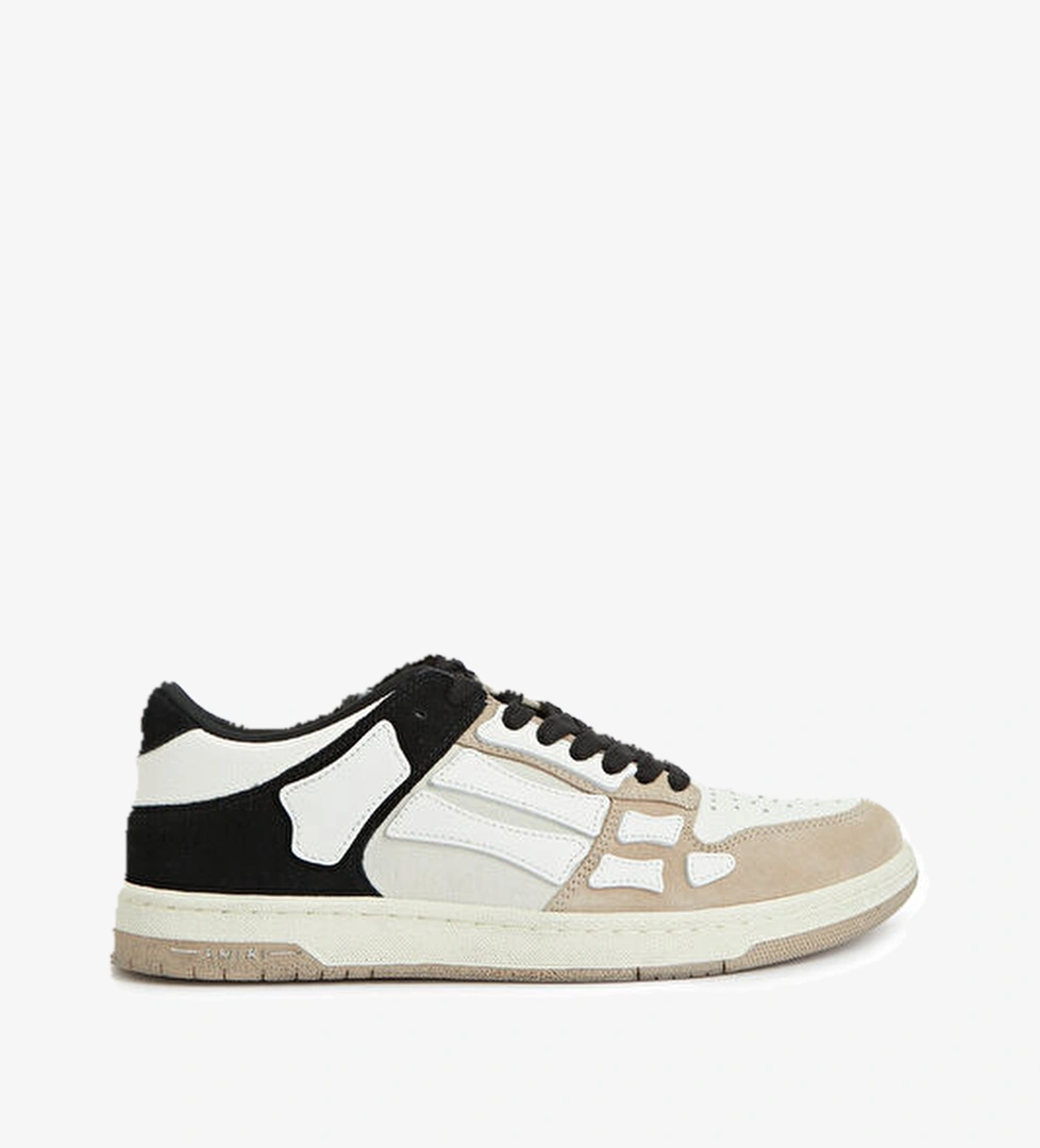 Amiri Skel Top Low Gri Erkek Deri Sneaker model görseli