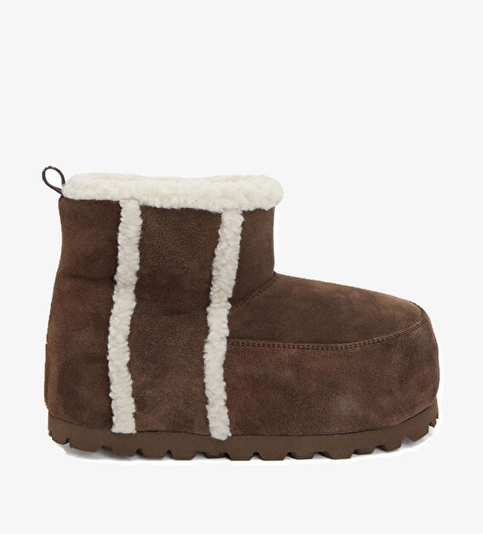 Inuikii Kahverengi Kadın Süet Kar Botu model görseli