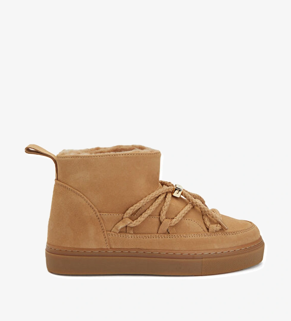 Camel Kadın Deri Kar Botu - Görsel 1