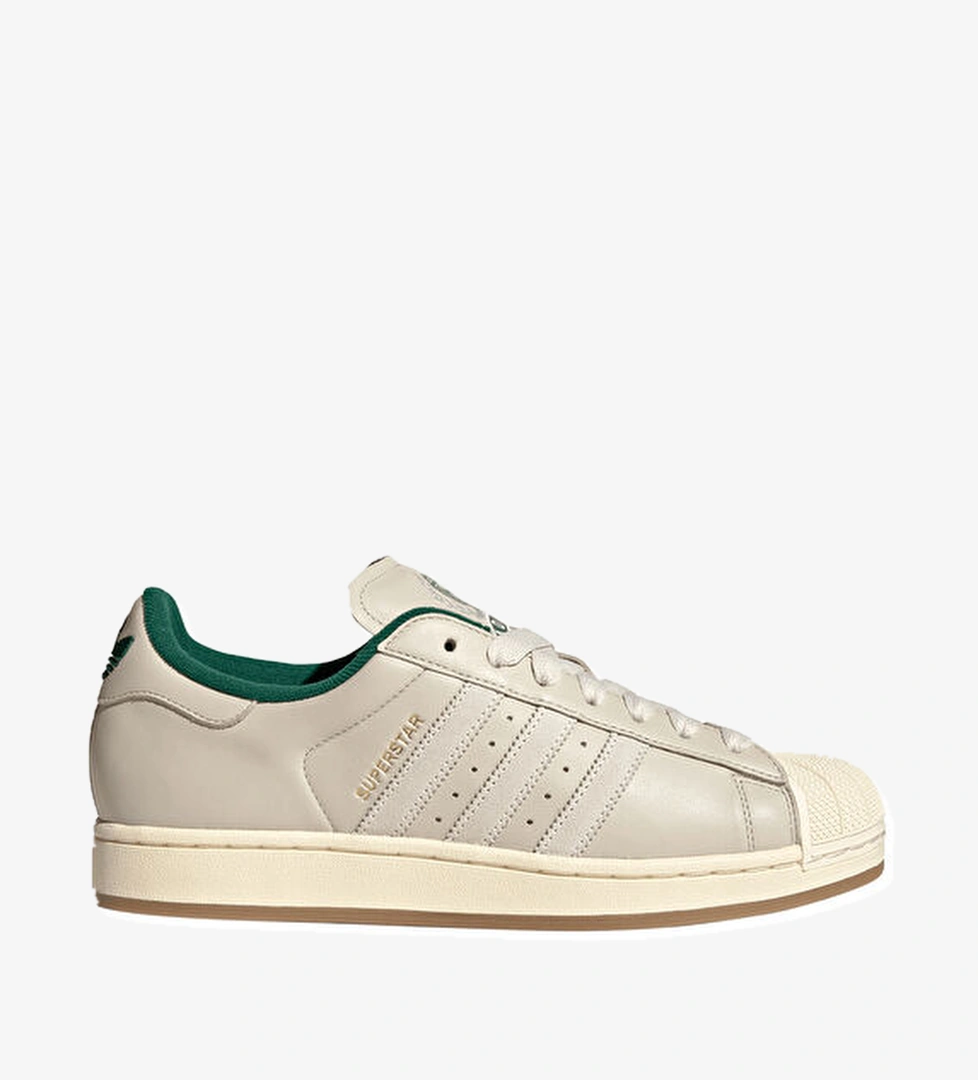 Adidas Superstar II Beyaz Yeşil Kadın Deri Sneaker model görseli