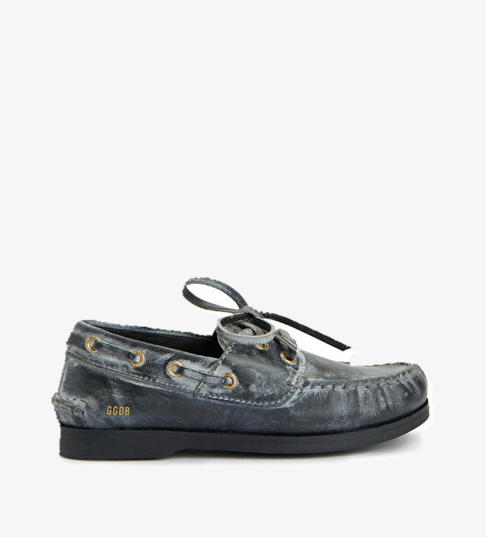 Golden Goose Cruise Siyah Unisex Kadın Deri Loafer model görseli