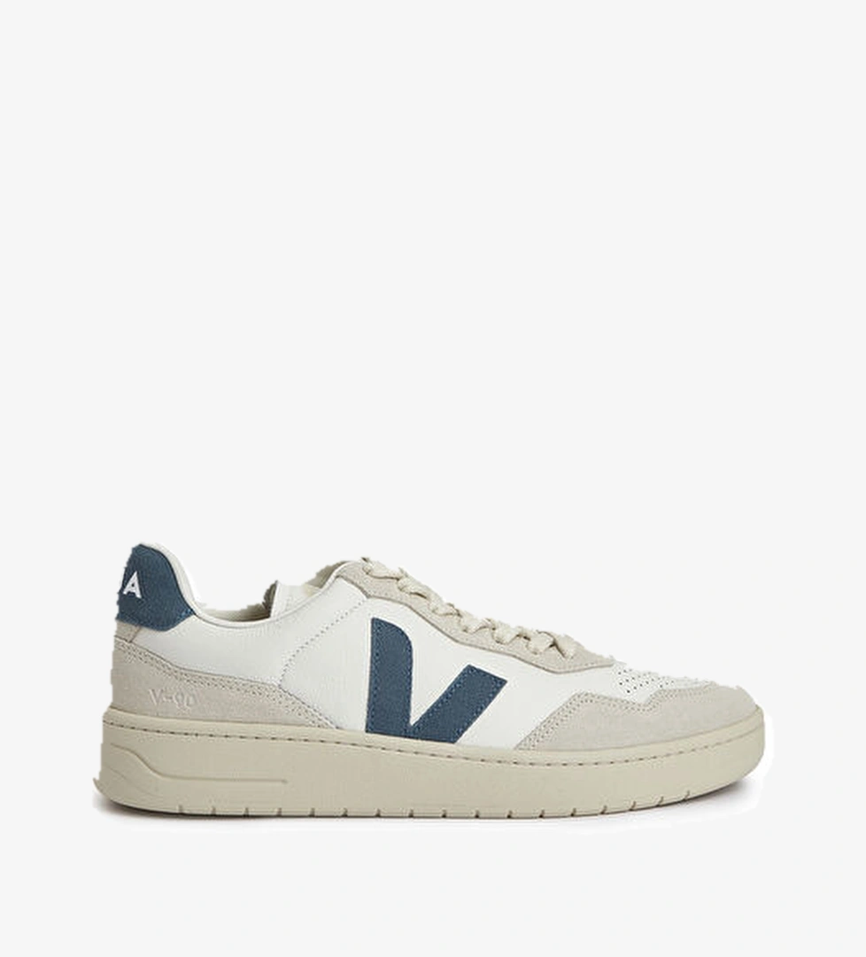Veja V-90 O.T Mavi Beyaz Erkek Deri Sneaker model görseli