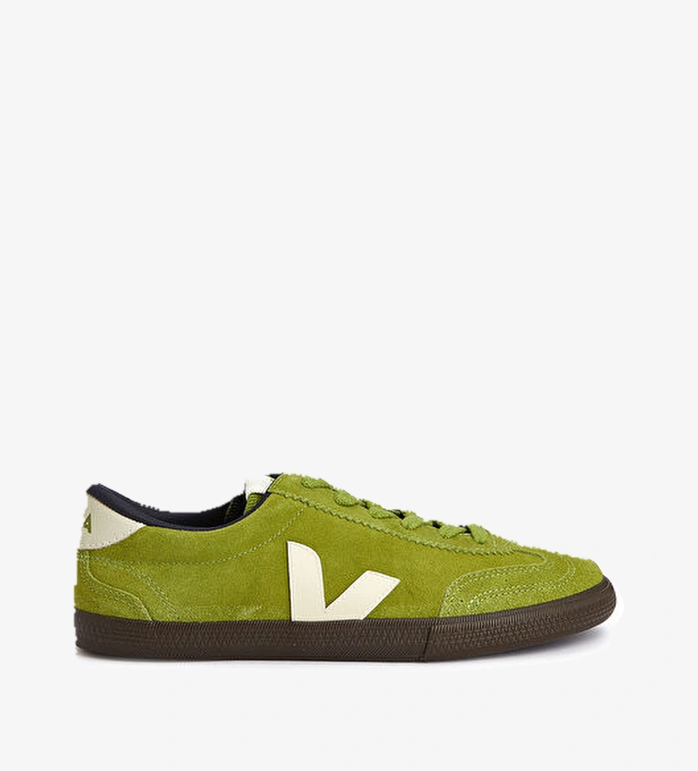Veja Volley Beyaz Yeşil Kadın Süet Sneaker model görseli
