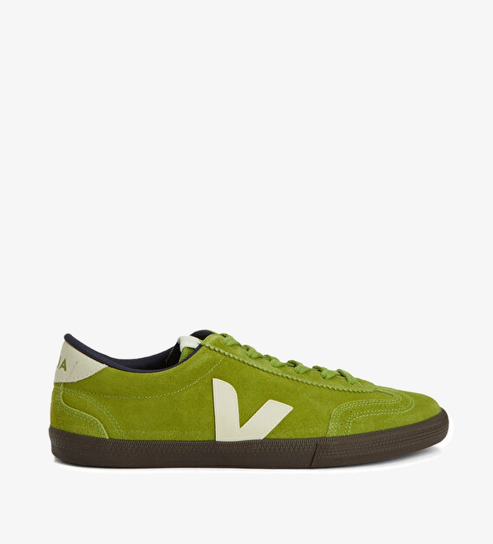 Veja Volley Yeşil Beyaz Erkek Süet Sneaker model görseli