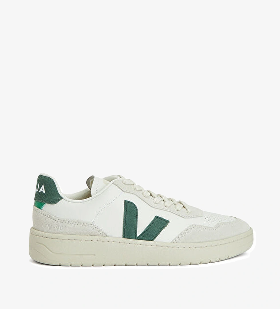 Veja V-90 Beyaz Yeşil Erkek Deri Sneaker model görseli