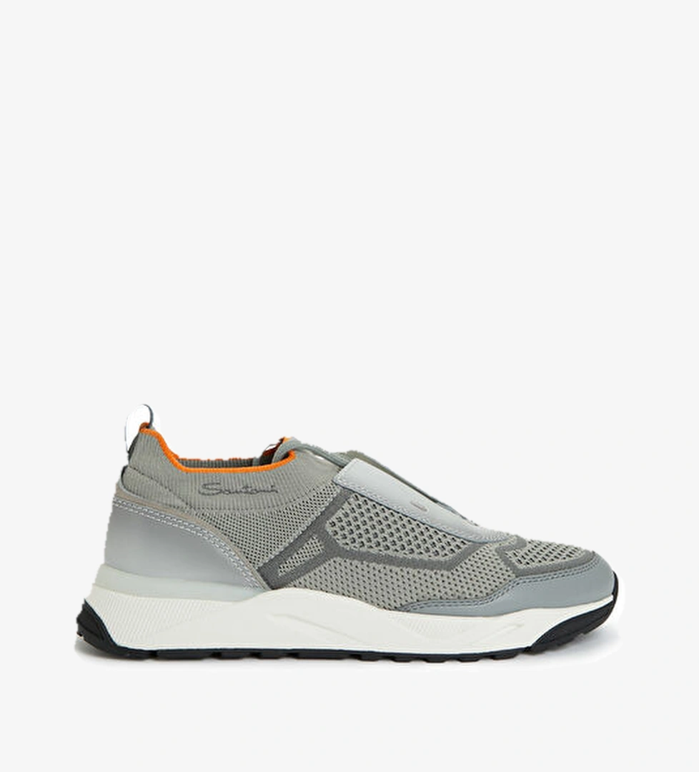Santoni Sport Açık Gri Çorap Formlu Erkek Sneaker model görseli