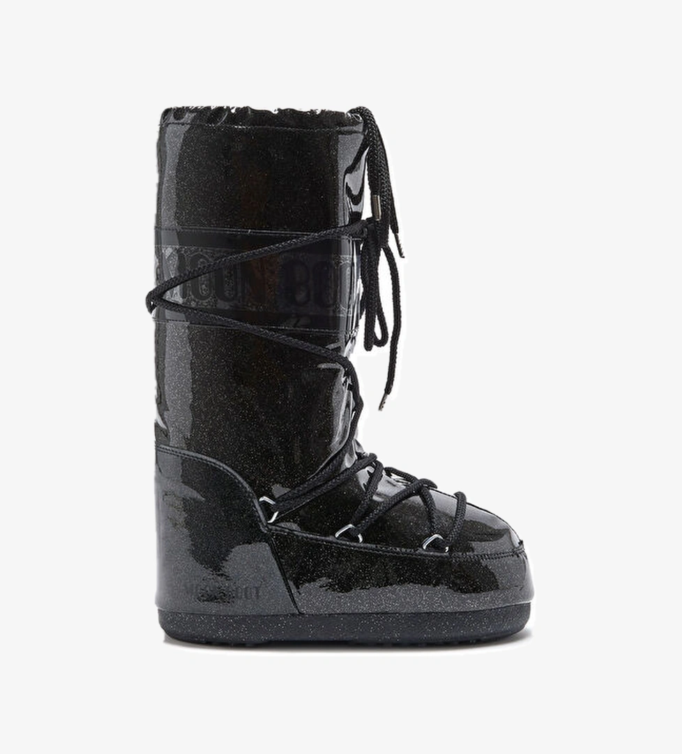 Moon Boot Icon Fash Siyah Çocuk Kar Botu model görseli