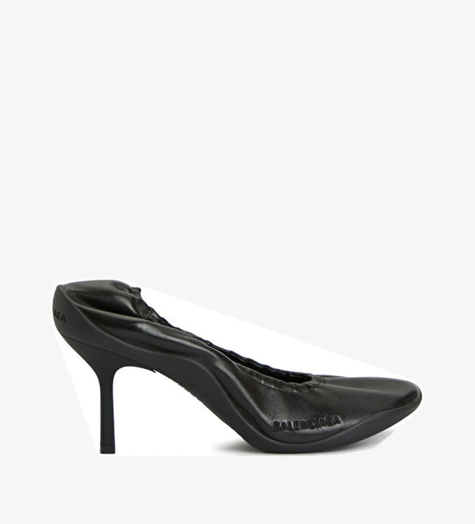 Balenciaga Shibuya Siyah Deri Topuklu Ayakkabı model görseli
