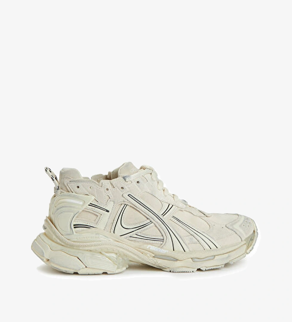 Balenciaga Runner Bej Erkek Deri Sneaker model görseli