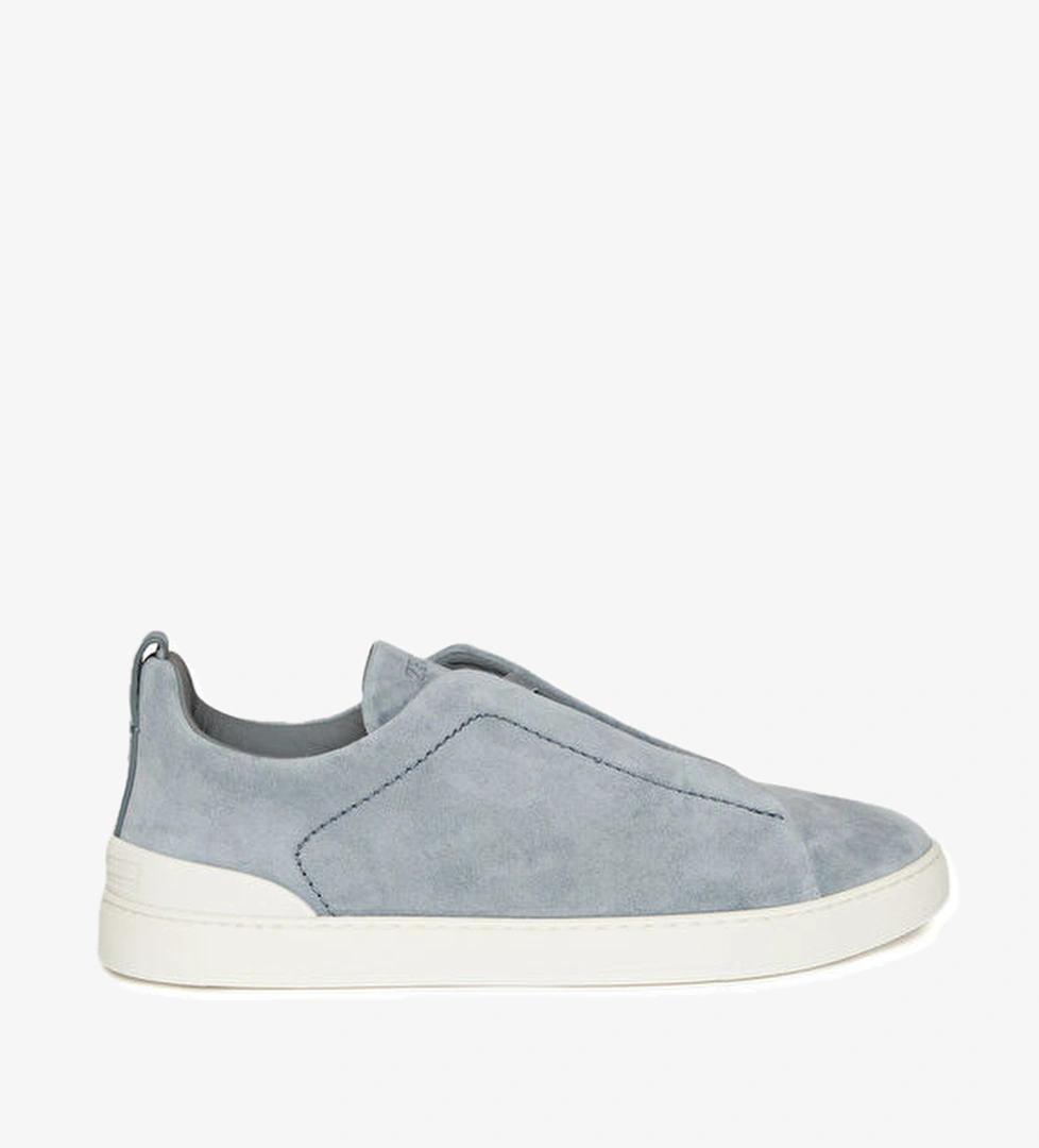 Zegna Mavi Erkek Süet Sneaker model görseli
