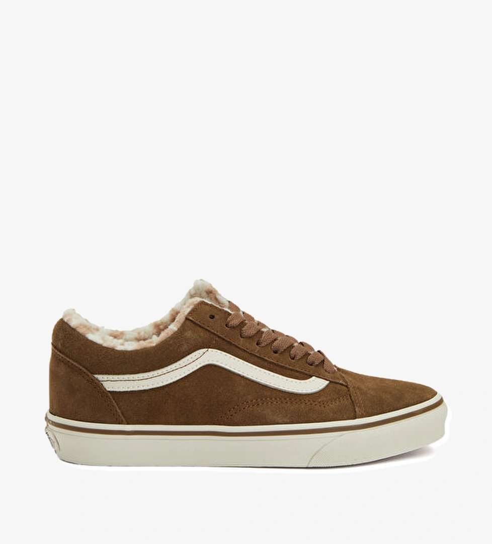 Vans Old Skool Kahverengi Kadın Deri Sneaker model görseli