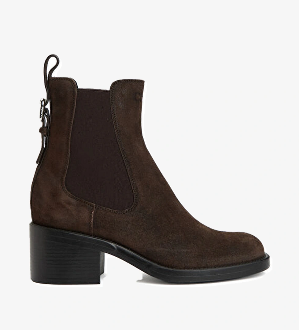 Chloe Dakota Koyu Kahverengi Kadın Süet Bot model görseli