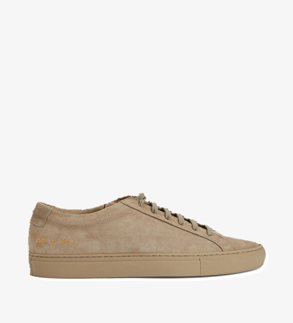 Taupe Erkek Deri Sneaker - Görsel 1