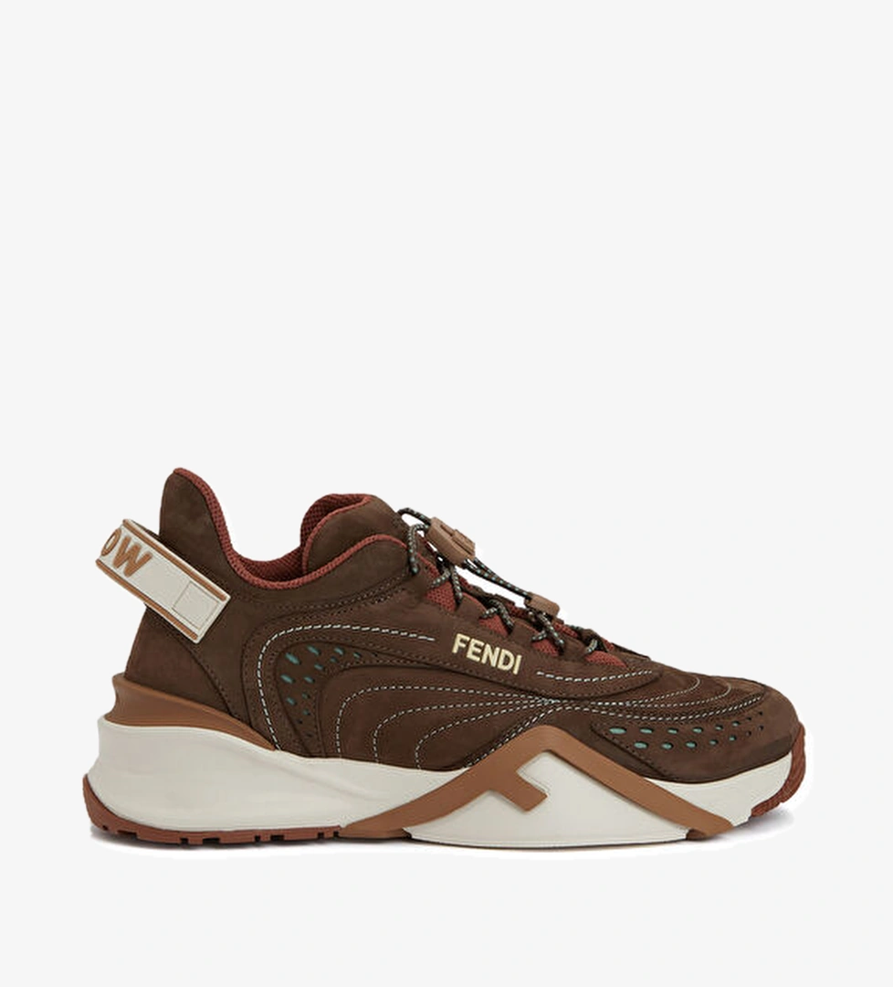 Fendi Flow Kahverengi Kadın Süet Sneaker model görseli