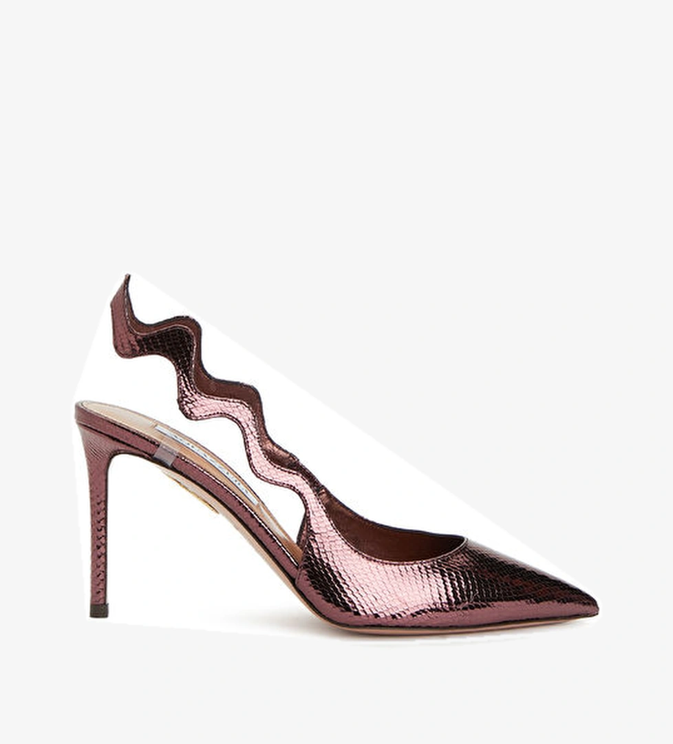 Artiste Bordo Deri Topuklu Ayakkabı - Görsel 1