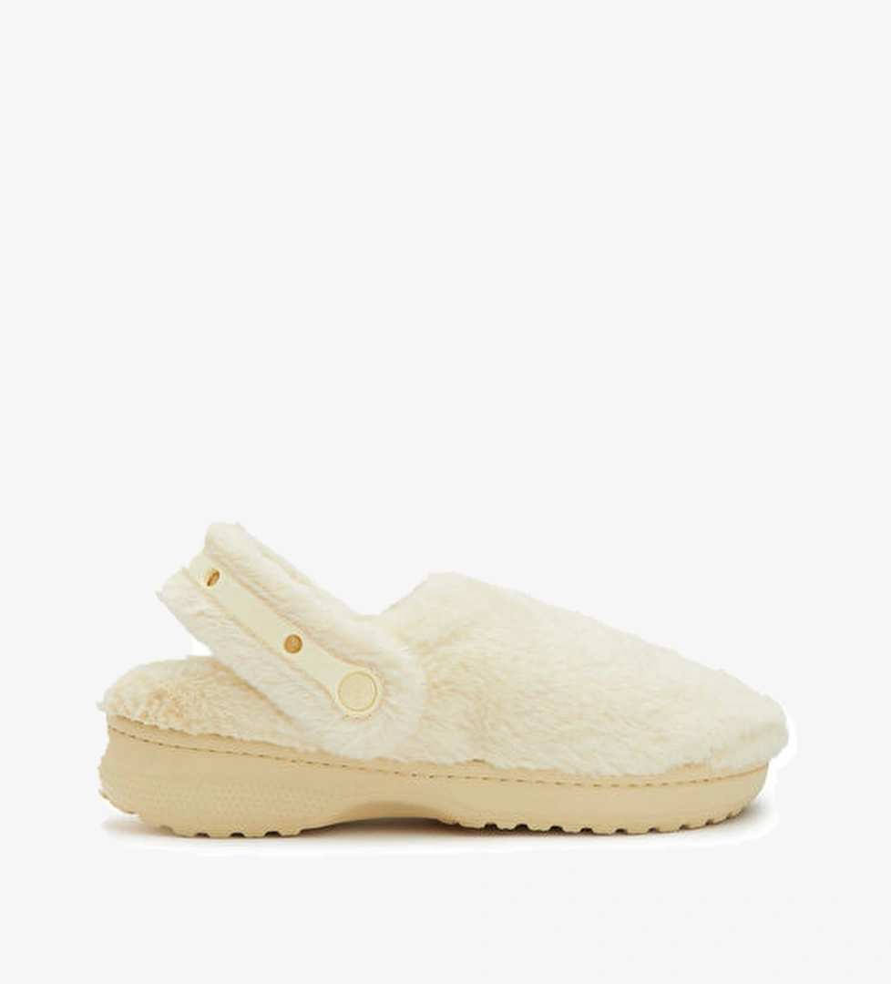 Crocs Classic Unfurgettable Krem Shearling Kadın Terlik model görseli