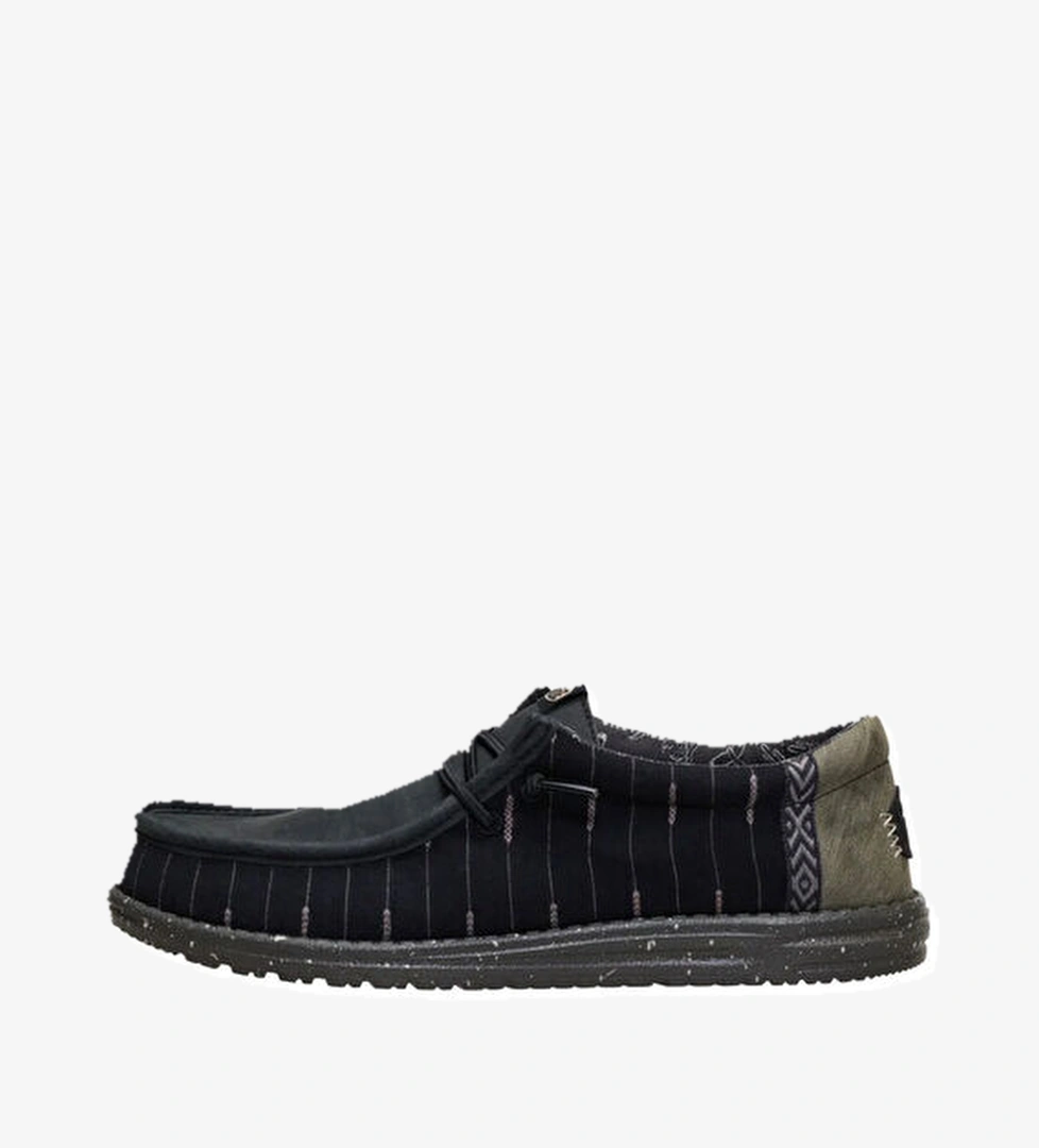 Hey Dude Wally Western Siyah Erkek Loafer model görseli
