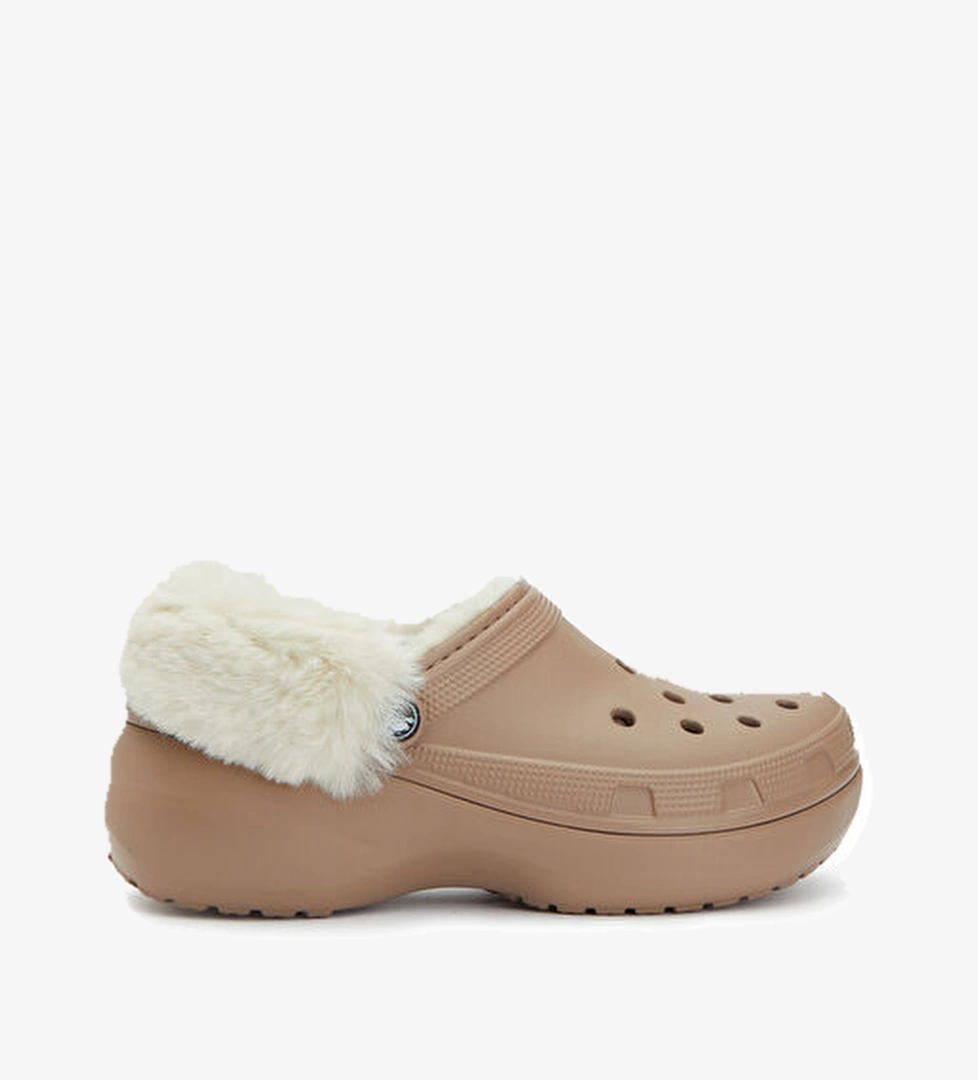 Classic Platform Açık Kahverengi Kadın Terlik - Görsel 1