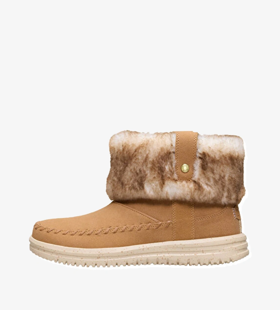 Hey Dude Camden Cuff Classic Cozy Taba Kadın Kar Botu model görseli