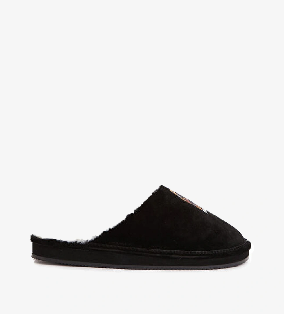 Polo Ralph Lauren Siyah Kadın Deri Terlik model görseli