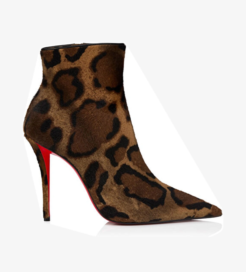 Miss Z Leopar Kadın Deri Bot - Görsel 1