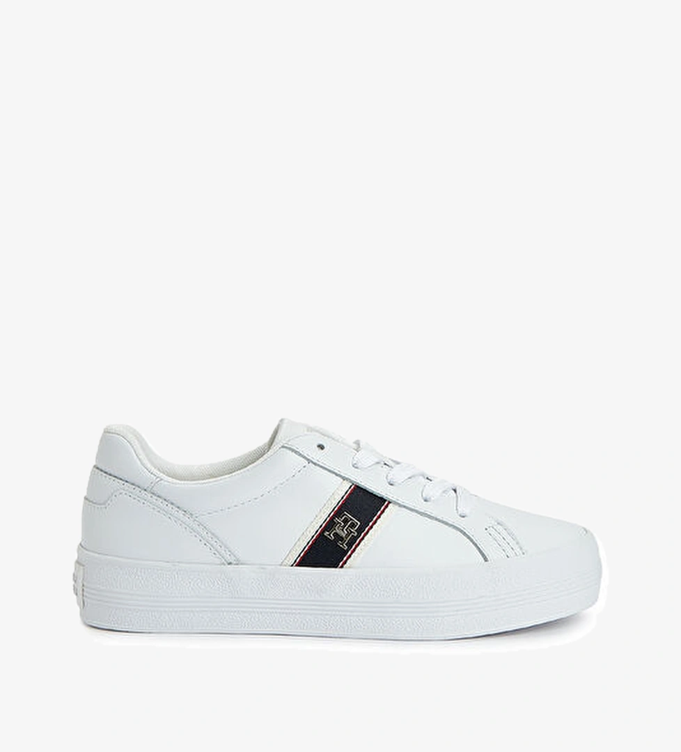 Tommy Hilfiger Vulcanic Webbing Beyaz Kadın Deri Sneaker model görseli