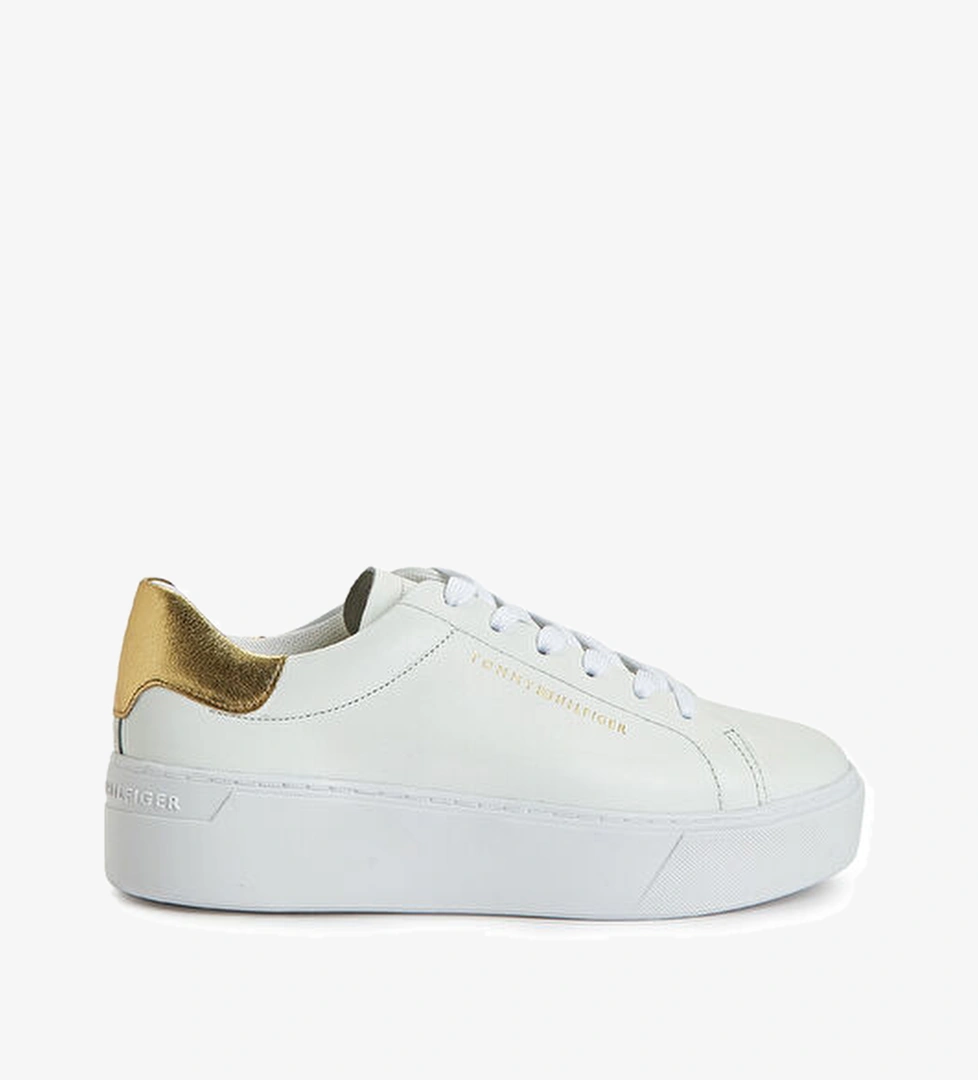Tommy Hilfiger Essential Platform Gold Kadın Sneaker model görseli