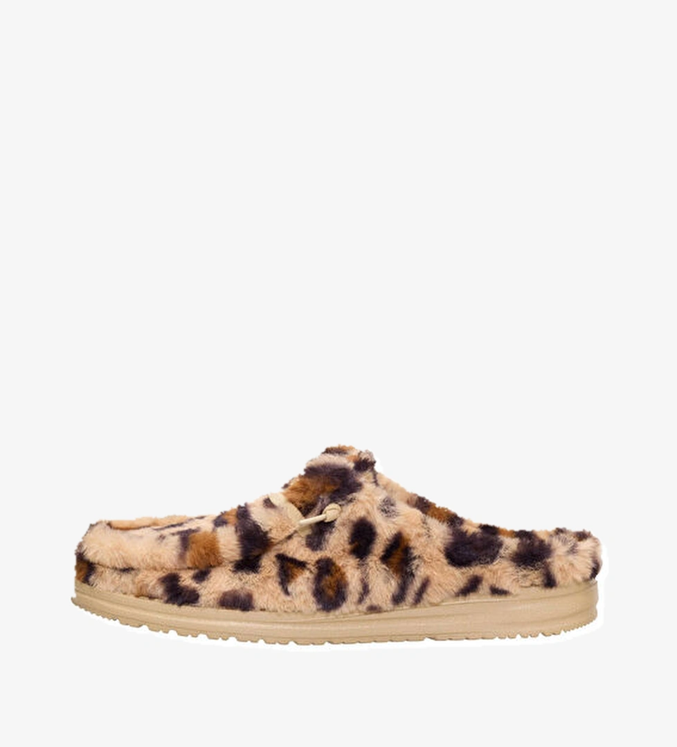 Hey Dude Wendy Leopar Desenli Kadın Terlik model görseli