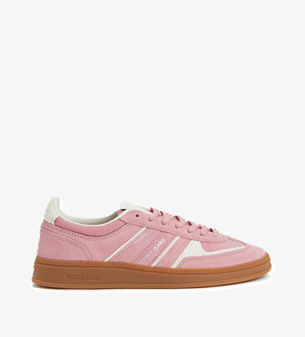 Tommy Jeans The Greenwich Pembe Kadın Süet Sneaker model görseli