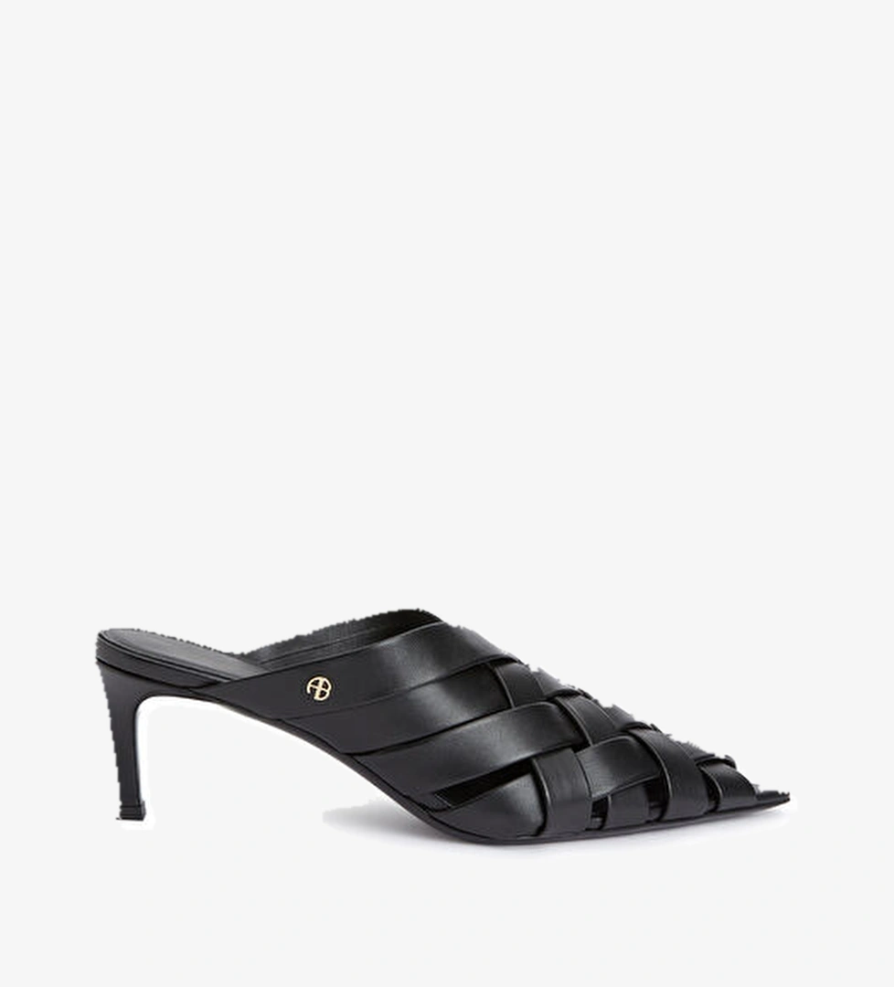 Anine Bing Eva Siyah Kadın Deri Terlik model görseli