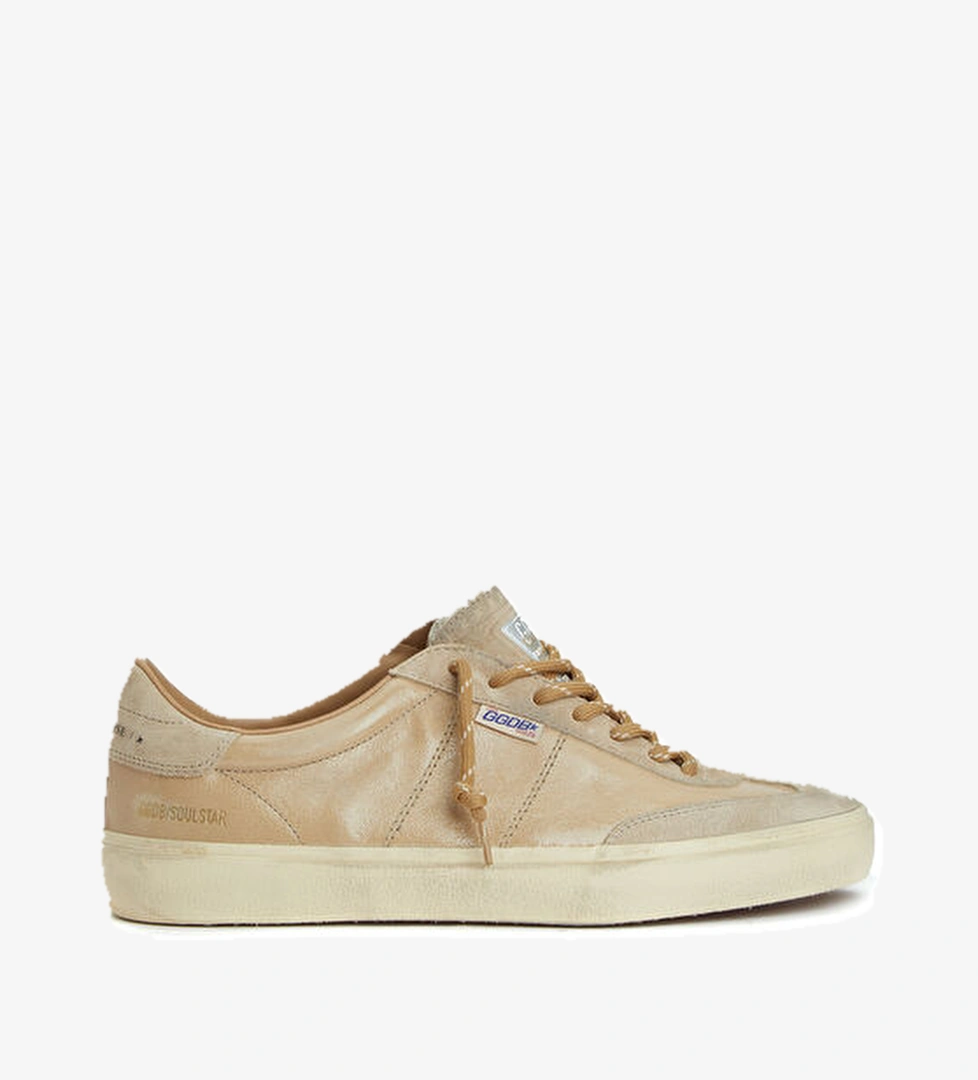 Golden Goose Soul Star Bej Erkek Deri Sneaker model görseli
