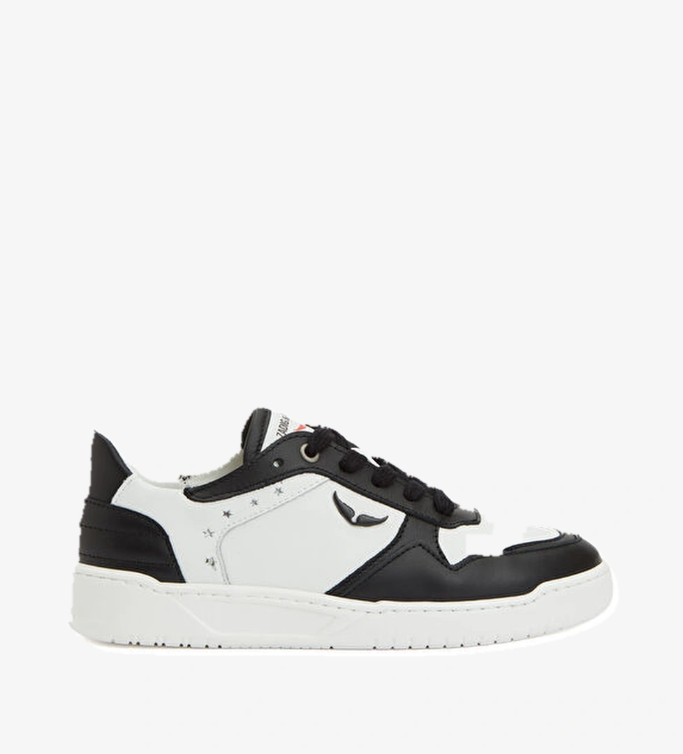 Zadig&voltaire Siyah Beyaz Unisex Deri Sneaker model görseli